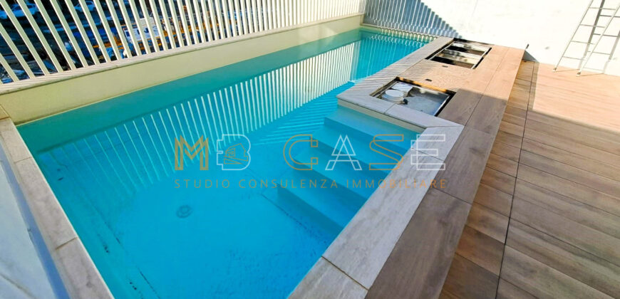 PRESTIGIOSO TRILOCALE DUPLEX NUOVO con PISCINA