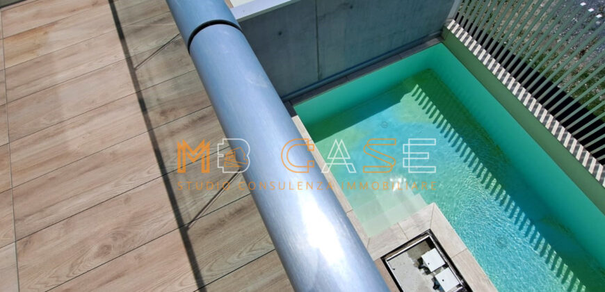 PRESTIGIOSO TRILOCALE DUPLEX NUOVO ARREDATO con PISCINA
