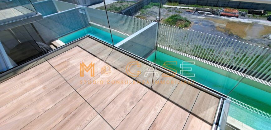 PRESTIGIOSO TRILOCALE DUPLEX NUOVO ARREDATO con PISCINA