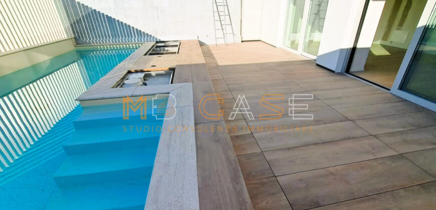 PRESTIGIOSO TRILOCALE DUPLEX NUOVO con PISCINA