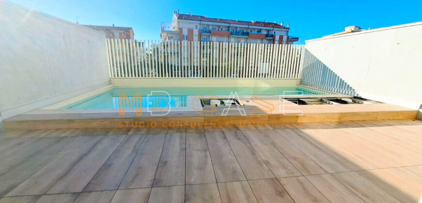 PRESTIGIOSO TRILOCALE DUPLEX NUOVO con PISCINA