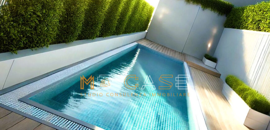 PRESTIGIOSO TRILOCALE DUPLEX NUOVO con PISCINA
