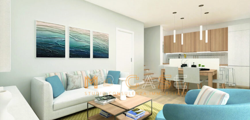 PRESTIGIOSO TRILOCALE DUPLEX NUOVO con PISCINA