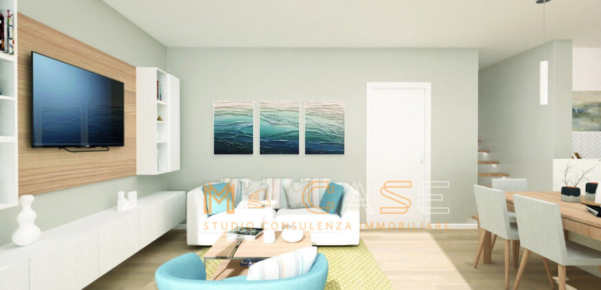 PRESTIGIOSO TRILOCALE DUPLEX NUOVO con PISCINA